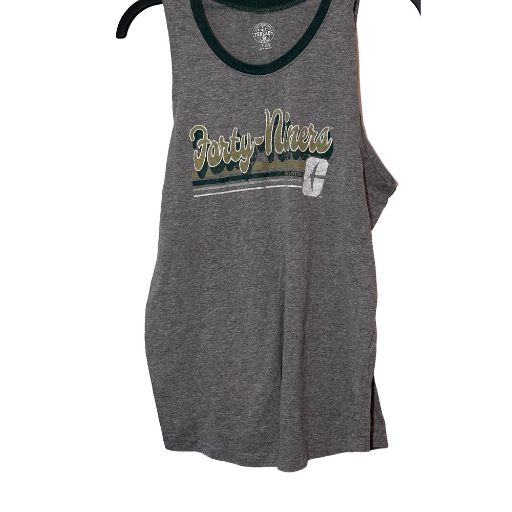Rivalry Threads UNC Charlotte Forty Niners Mens Gray Tank Top Size M - Picture 2 of 6